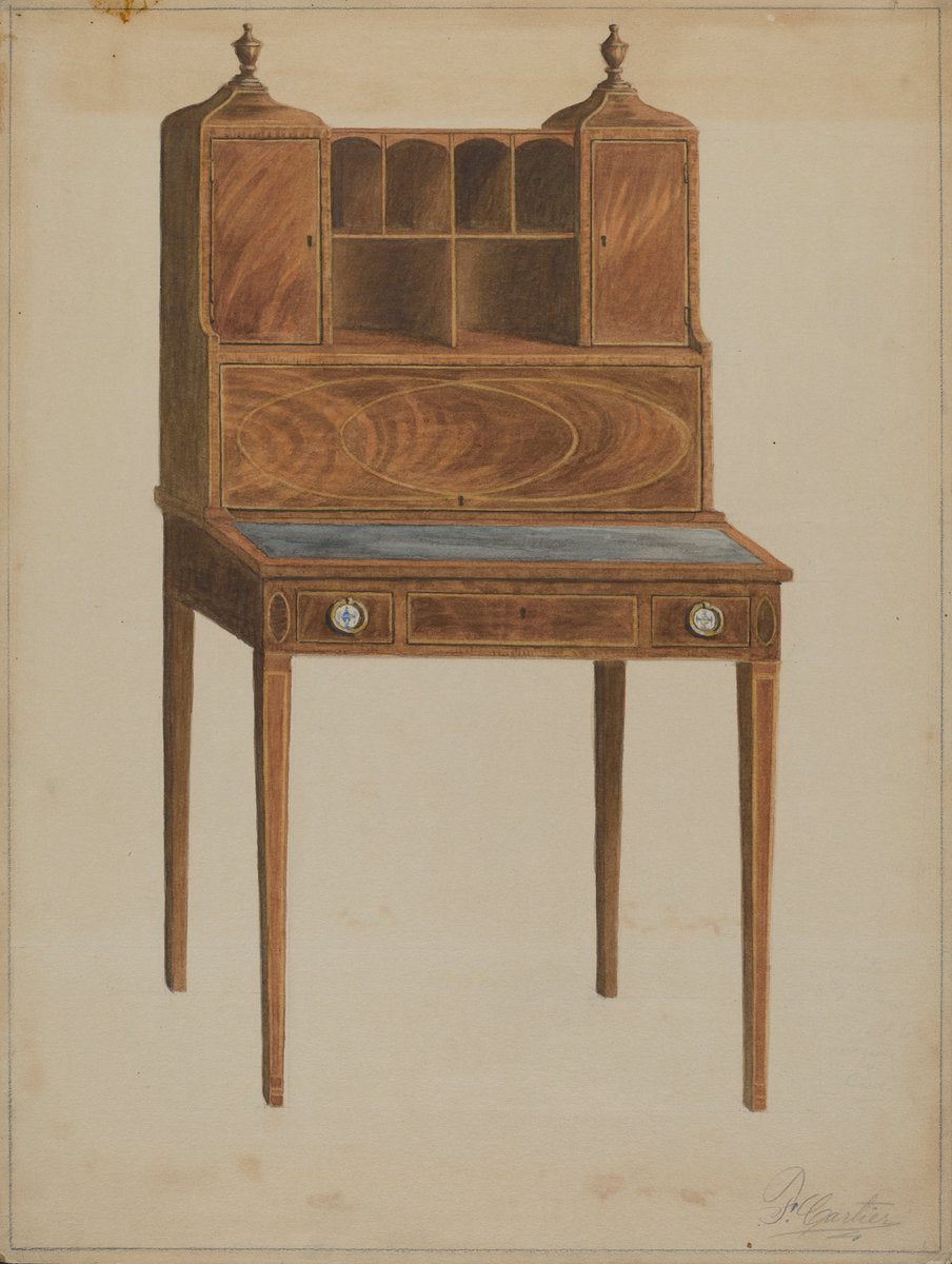 Cabinet by Ferdinand Cartier (American, active c. 1935), 16X12"(A3)Poster Print