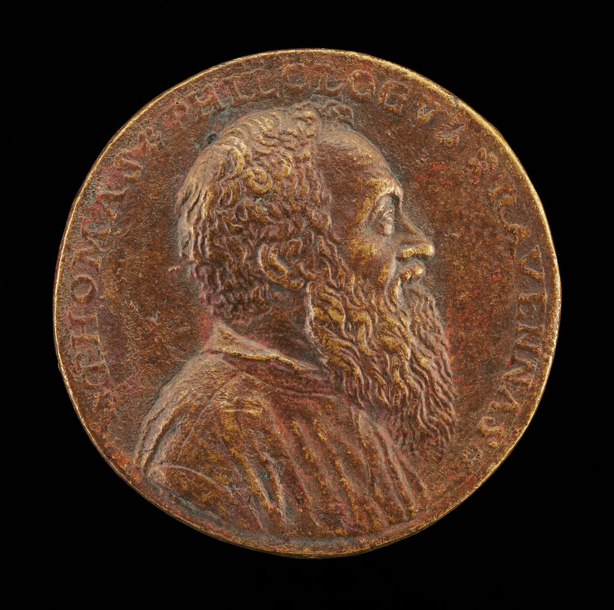 Tommaso Rangone, 1493-1577, Physician of Ravenna [obverse] by Matteo Pagani (Venetian, active 1543/1562), 16X12"(A3)Poster Print