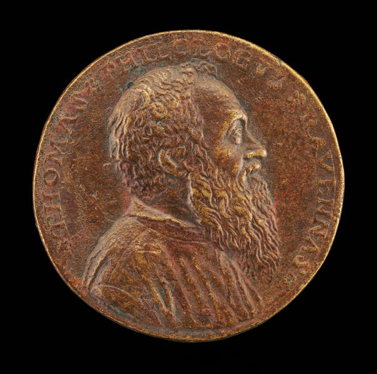 Tommaso Rangone, 1493-1577, Physician of Ravenna [obverse] by Matteo Pagani (Venetian, active 1543/1562), 16X12"(A3)Poster Print