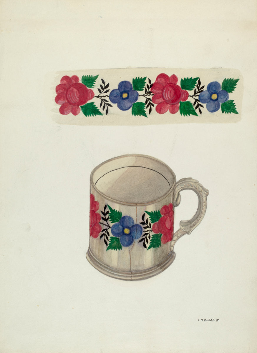 Shaving Mug by Irene M. Burge (American, active c. 1935), 16X12"(A3)Poster Print