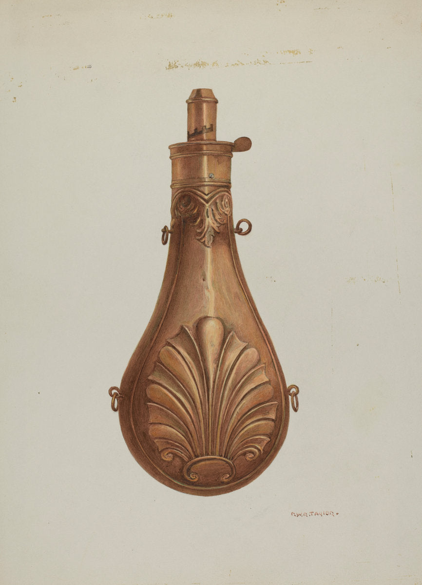 Powder Flask by Robert W.R. Taylor (American, active c. 1935), 16X12"(A3)Poster Print