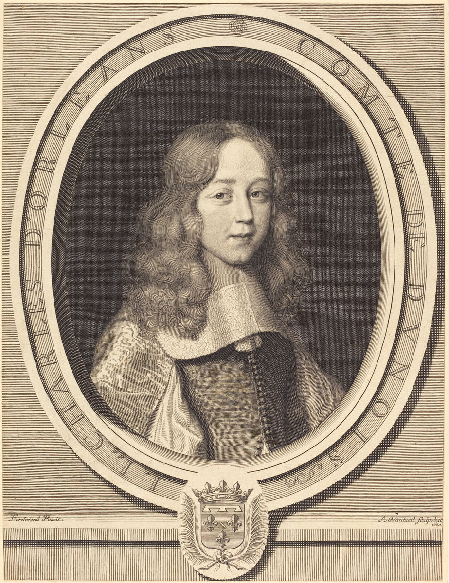 Charles d'Orléans-Longueville, Comte de Dunois by Robert Nanteuil (French, 1623 - 1678), 16X12"(A3)Poster Print