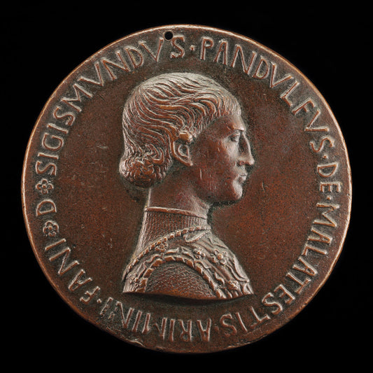 Sigismondo Pandolfo Malatesta, 1417-1468, Lord of Rimini and Fano [obverse] by Pisanello (Veronese, c. 1395 - 1455), 16X12"(A3)Poster Print