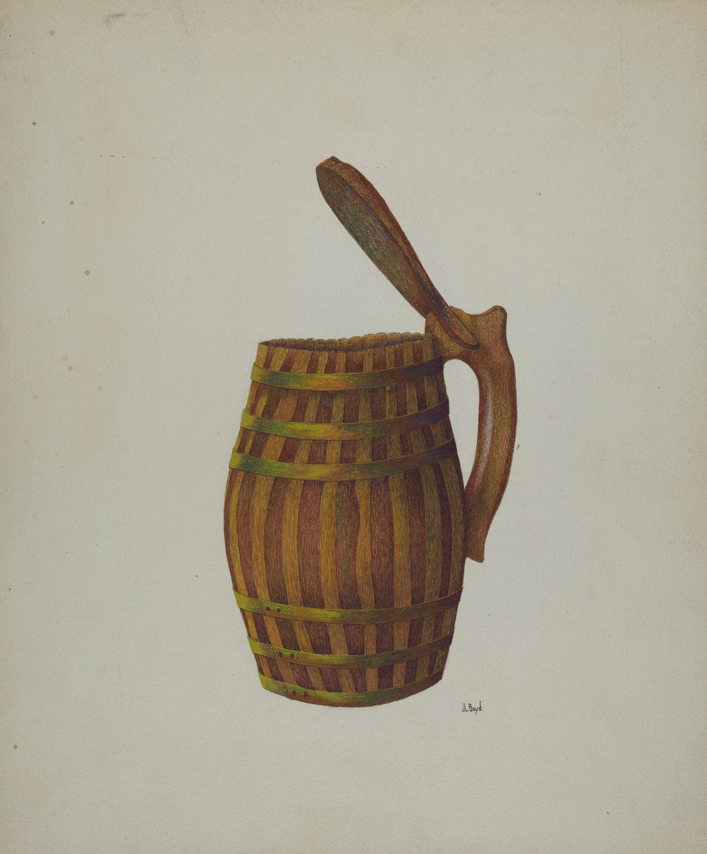 Wine Jug by Joseph L. Boyd (American, active c. 1935), 16X12"(A3)Poster Print