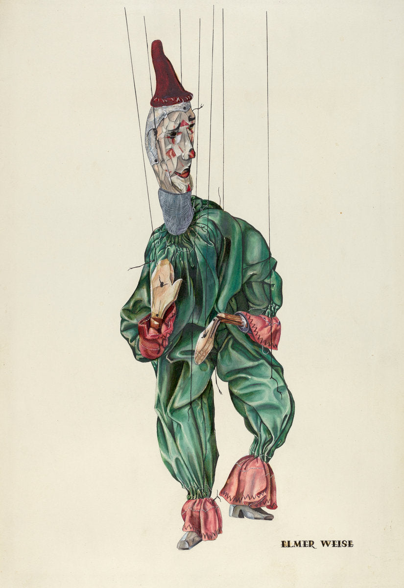 Jester by Elmer Weise (American, active c. 1935), 16X12"(A3)Poster Print