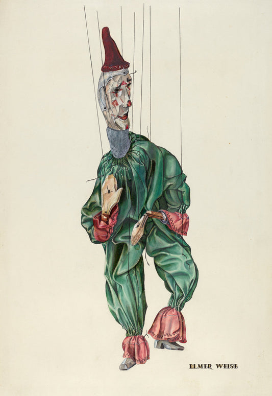 Jester by Elmer Weise (American, active c. 1935), 16X12"(A3)Poster Print