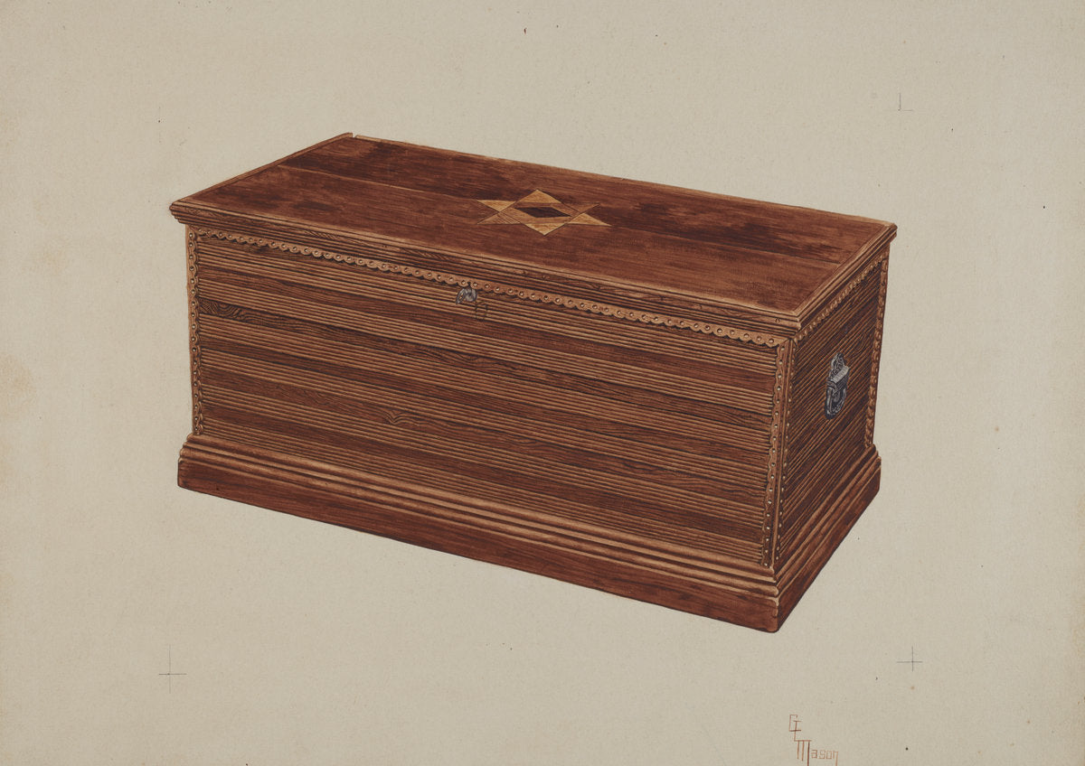 Chest by Georgine E. Mason (American, active c. 1935), 16X12"(A3)Poster Print