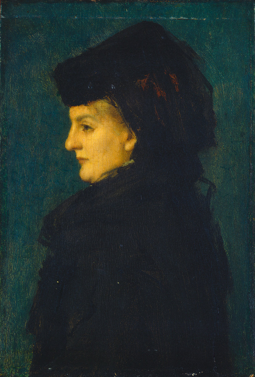 Madame Uhring by Jean-Jacques Henner (French, 1829 - 1905), 16X12"(A3)Poster Print