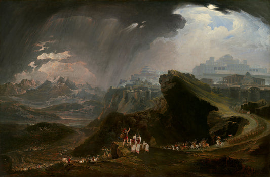 Joshua Commanding the Sun to Stand Still upon Gibeon by John Martin (British, 1789 - 1854), 16X12"(A3)Poster Print
