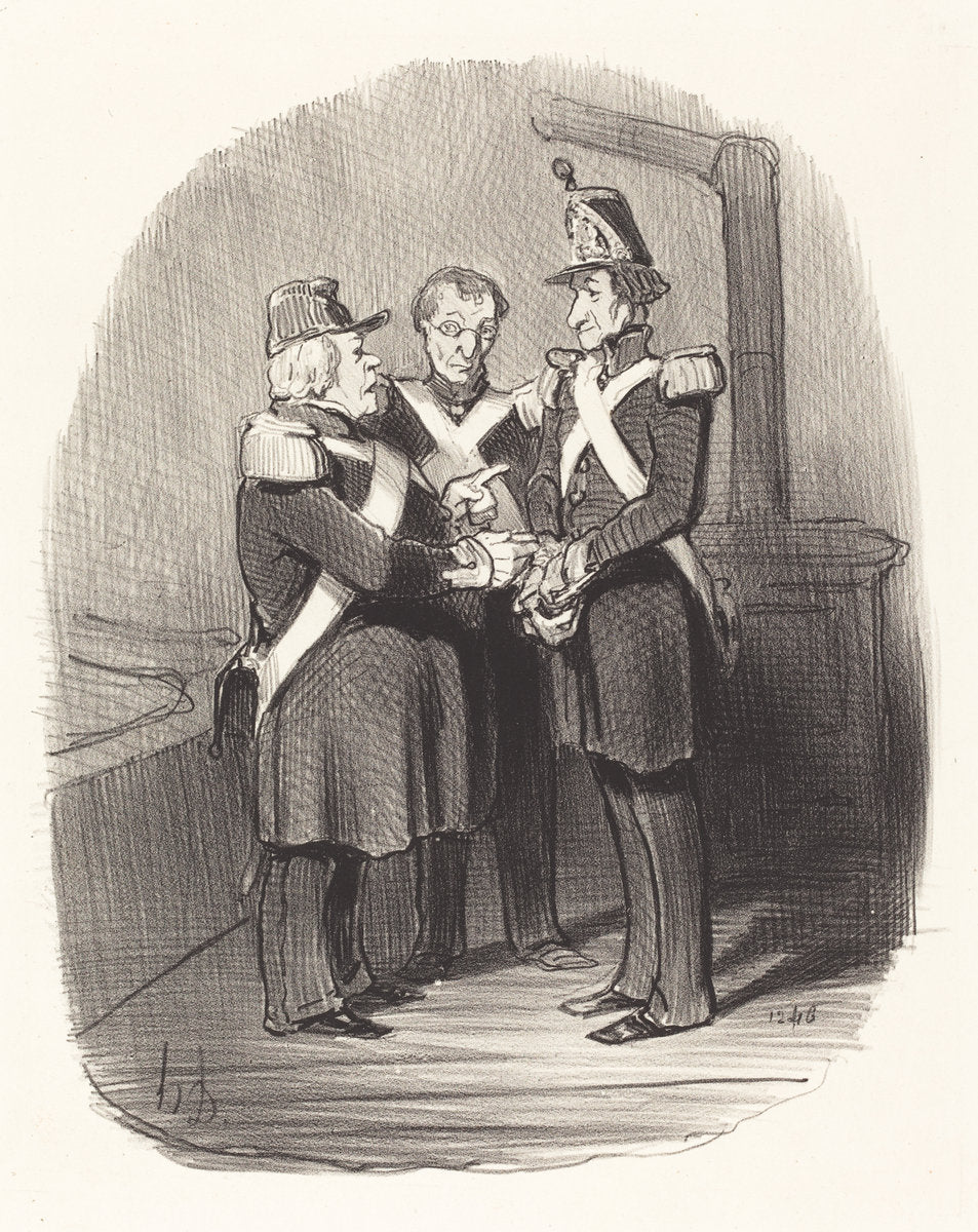 Expliquez-moi donc, monsieur Badoulard... by Honoré Daumier (French, 1808 - 1879), 16X12"(A3)Poster Print