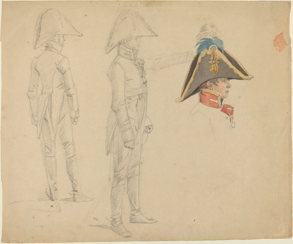 Studies of Major von Washington by Wilhelm von Kobell (German, 1766 - 1853), 16X12"(A3)Poster Print