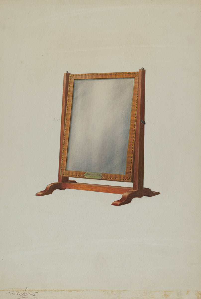 Mirror by Frank Wenger (American, active c. 1935), 16X12"(A3)Poster Print