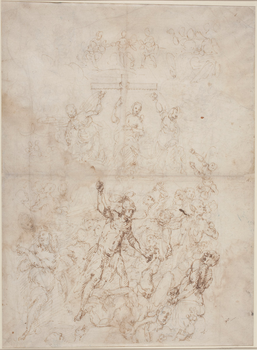 The Last Judgment by Giulio Benso, after Aurelio Lomi (Genoese, 1592 - 1668), 16X12"(A3)Poster Print
