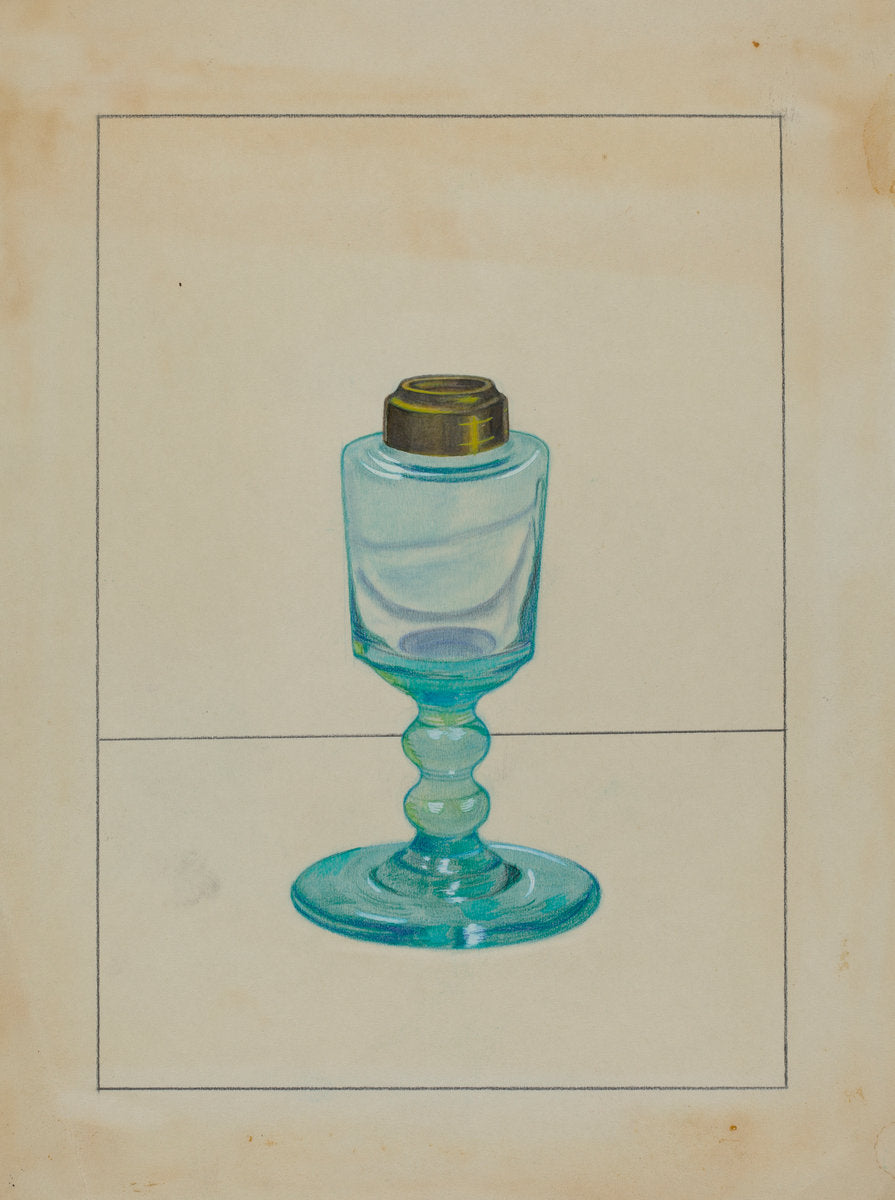 Lamp by S. Brodsky (American, active c. 1935), 16X12"(A3)Poster Print