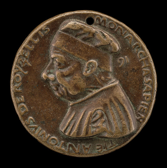 Antonio Roselli of Arezzo, 1380-1466, Jurist [obverse] by Bartolomeo Bellano (Italian, 1437/1438 - 1496/1497), 16X12"(A3)Poster Print