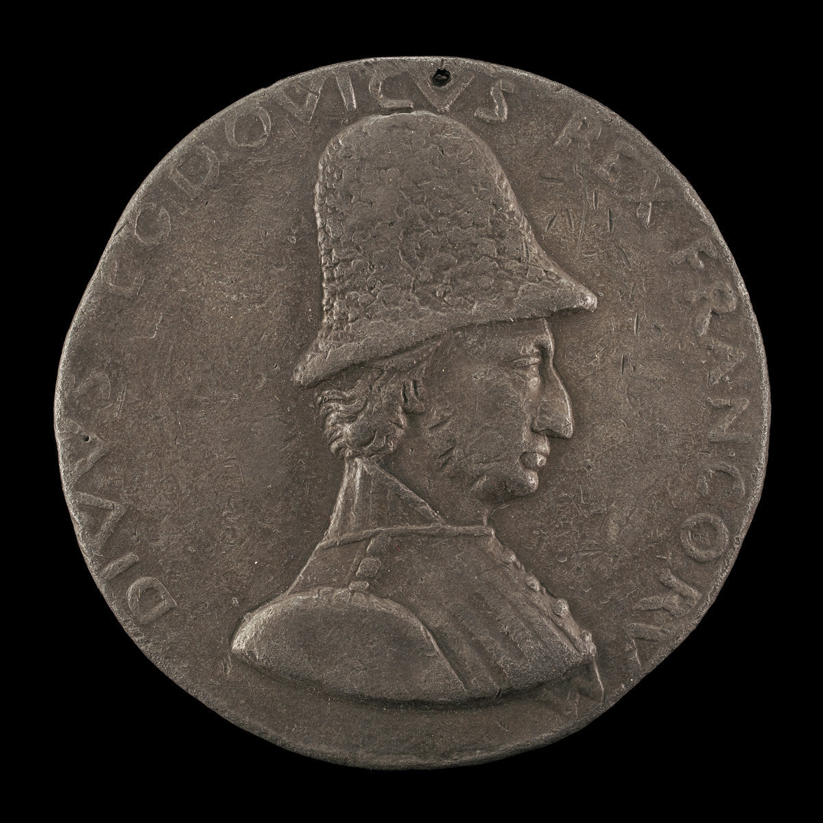 Louis XI, 1423-1483, King of France 1461 [obverse] by Francesco Laurana (Dalmatian, 1420/1425 - 1502), 16X12"(A3)Poster Print