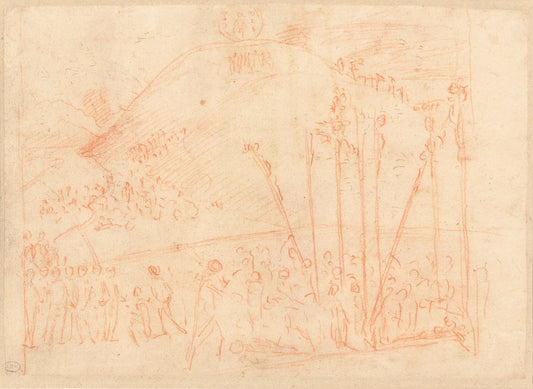 The Martyrdom of the Ten Thousand by Vittore Carpaccio (Venetian, c. 1465 - 1525/1526), 16X12"(A3)Poster Print