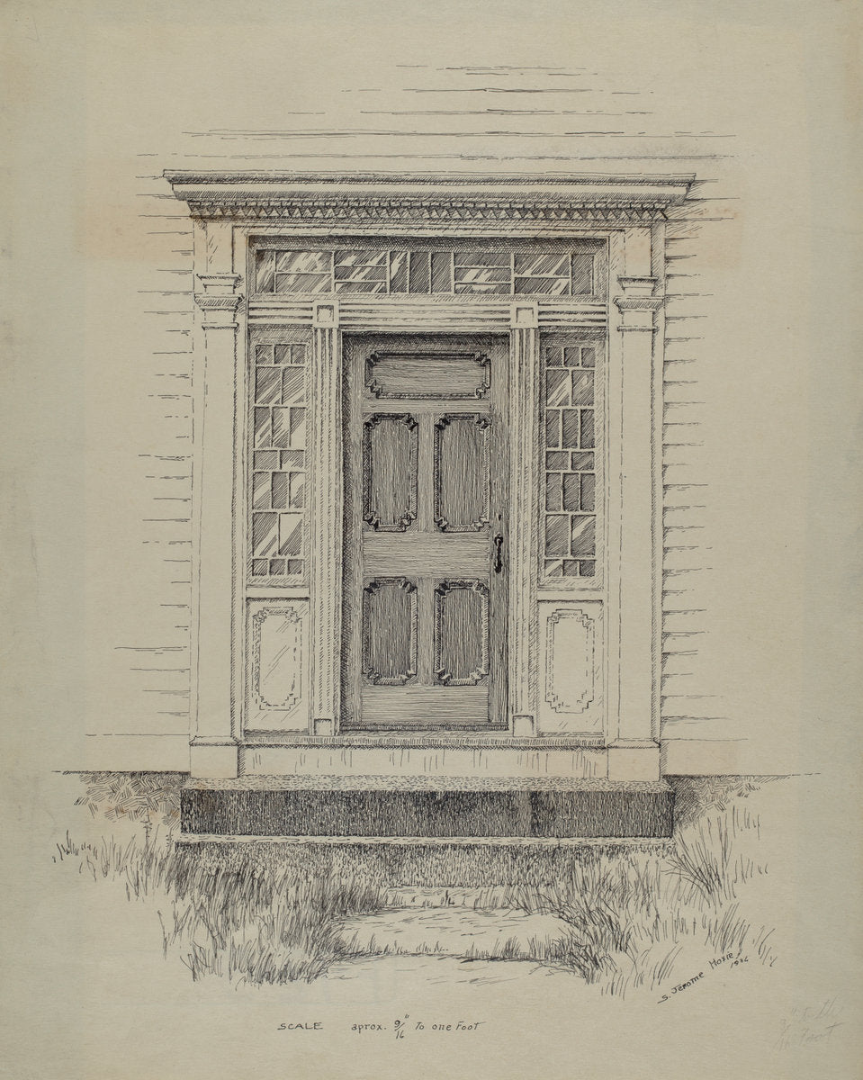 Doorway by Jerome Hoxie (American, active c. 1935), 16X12"(A3)Poster Print