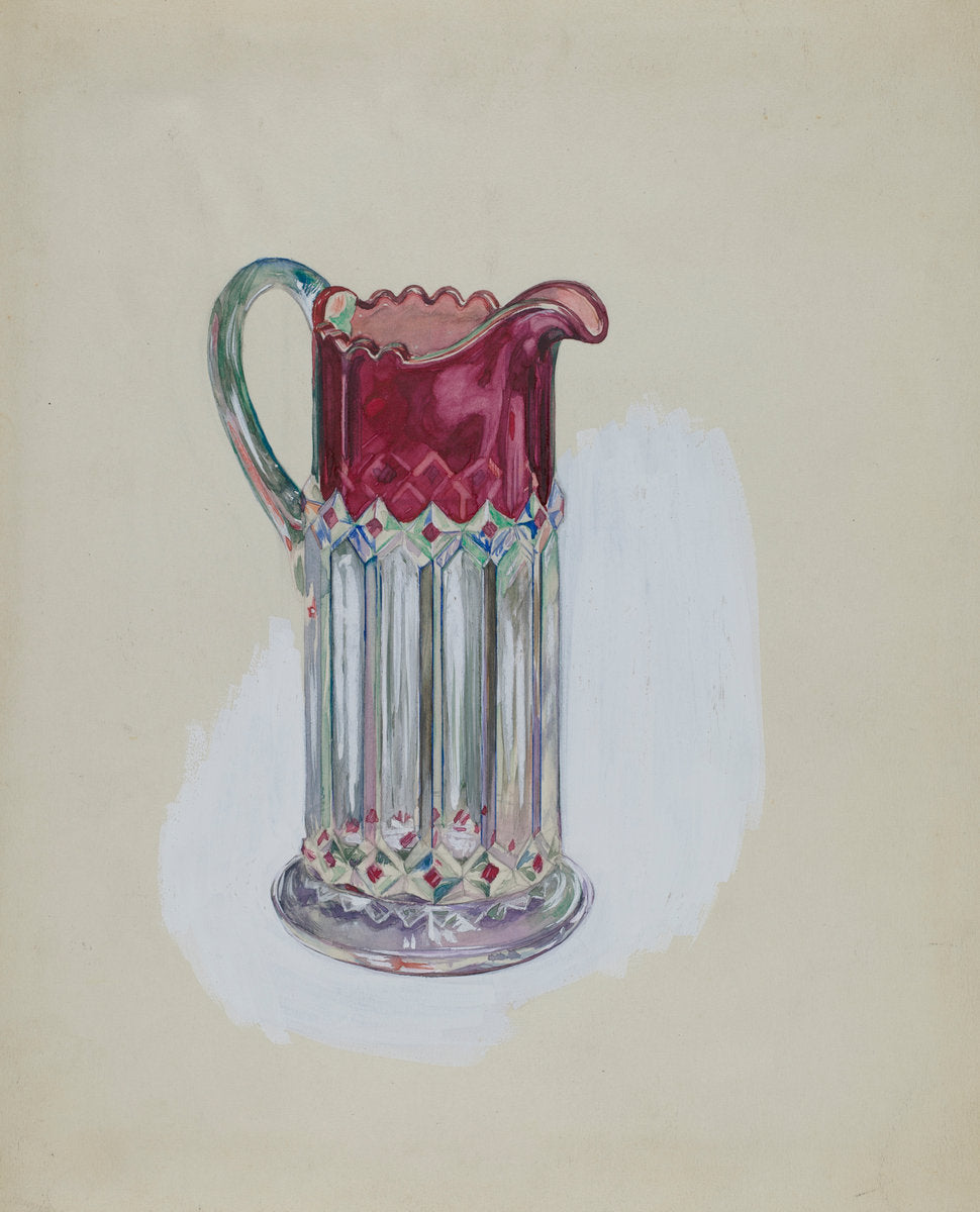Souvenir Pitcher by Ralph Atkinson (American, active c. 1935), 16X12"(A3)Poster Print