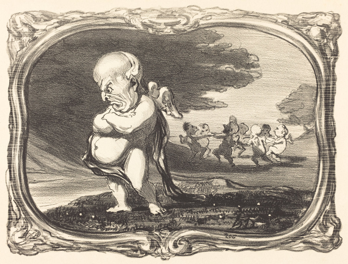 Grandeur et décadence d'O. Barrot by Honoré Daumier (French, 1808 - 1879), 16X12"(A3)Poster Print
