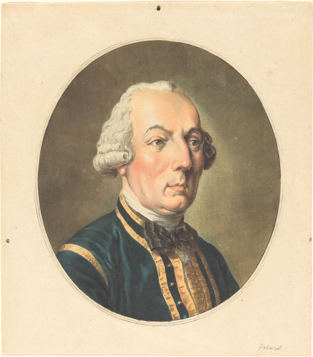 Jean Charles Folard by Antoine-François Sergent (French, 1751 - 1847), 16X12"(A3)Poster Print