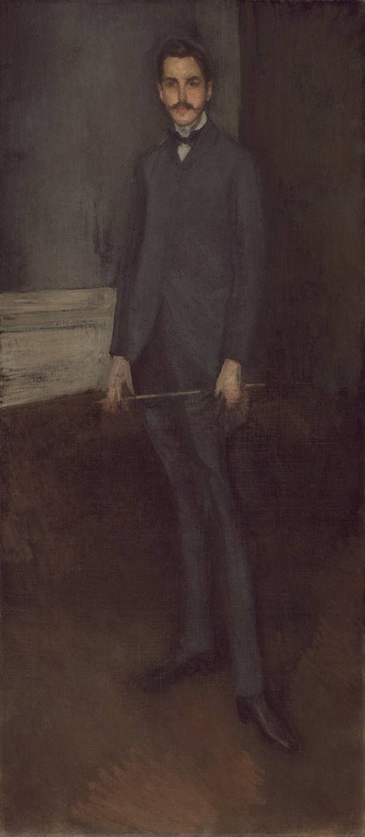 George W. Vanderbilt by James McNeill Whistler (American, 1834 - 1903), 16X12"(A3)Poster Print