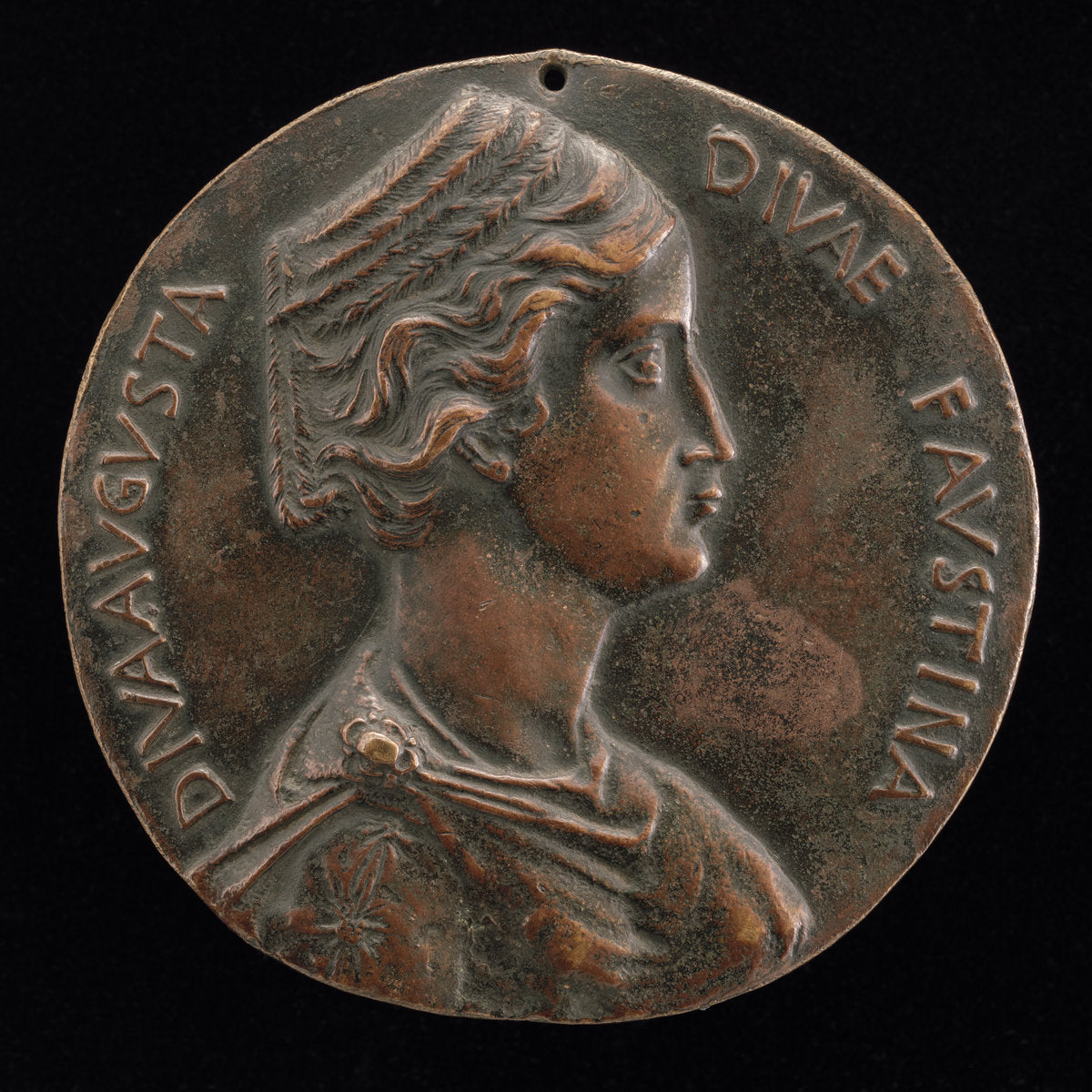Faustina the Elder, d. 141, Wife of Emperor Antoninus Pius [obverse] by Filarete (Italian, c. 1400 - 1469), 16X12"(A3)Poster Print