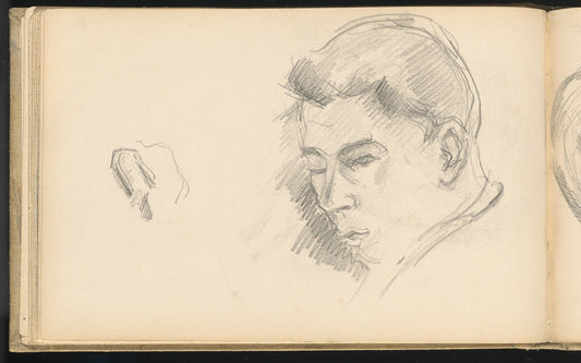 Head of a Boy by Paul Cézanne (French, 1839 - 1906), 16X12"(A3)Poster Print