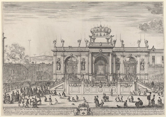 Altar for Corpus Christi Day by Stefano Della Bella (Italian, 1610 - 1664), 16X12"(A3)Poster Print