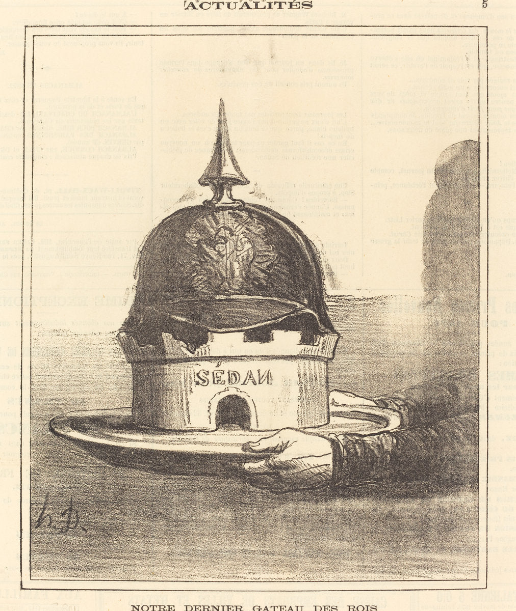 Notre dernier gateau des rois by Honoré Daumier (French, 1808 - 1879), 16X12"(A3)Poster Print