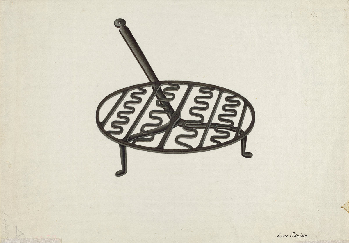 Trivet by Lon Cronk (American, active c. 1935), 16X12"(A3)Poster Print