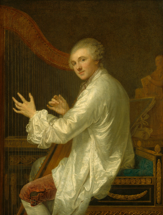 Ange Laurent de La Live de Jully by Jean-Baptiste Greuze (French, 1725 - 1805), 16X12"(A3)Poster Print