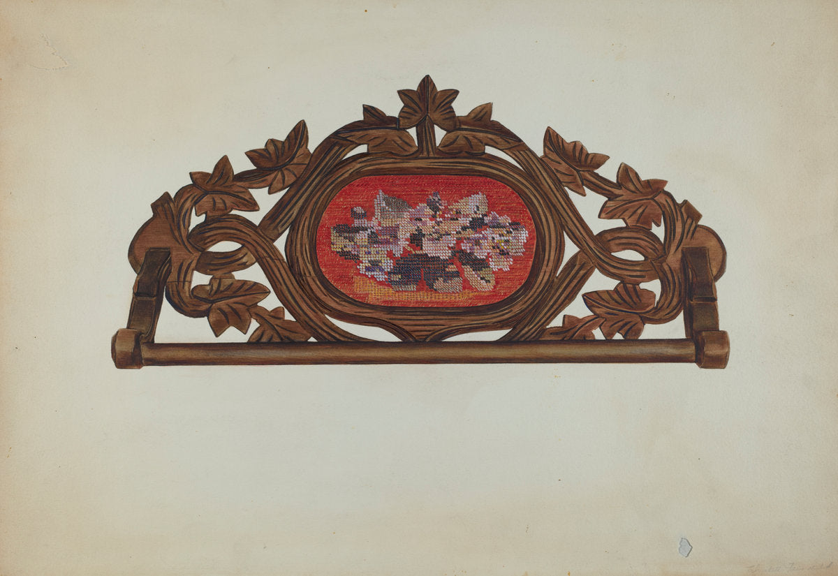 Towel Rack by Elizabeth Fairchild (American, active c. 1935), 16X12"(A3)Poster Print
