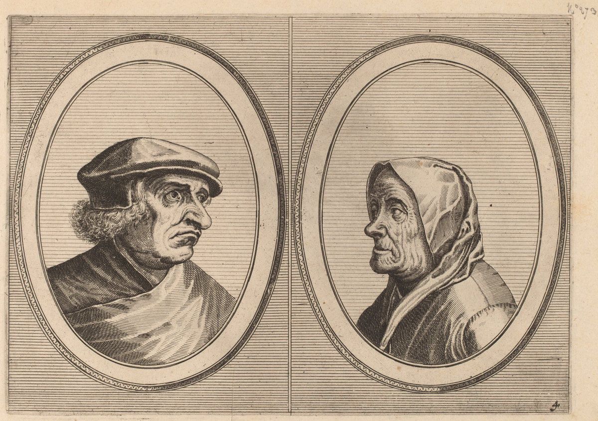 Joris Ysegrim and "Quastighe Jopje" by Johannes and Lucas van Doetechum after Pieter Bruegel the Elder (Dutch, active 1554/1572; died before 1589), 16X12"(A3)Poster Print