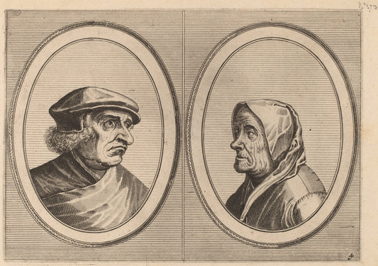 Joris Ysegrim and "Quastighe Jopje" by Johannes and Lucas van Doetechum after Pieter Bruegel the Elder (Dutch, active 1554/1572; died before 1589), 16X12"(A3)Poster Print