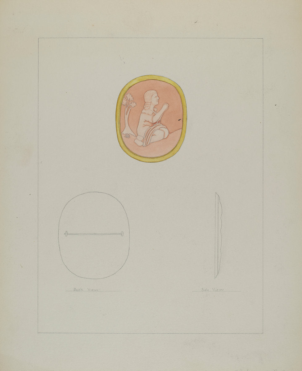 Cameo Brooch by Frederick Jackson (American, active c. 1935), 16X12"(A3)Poster Print
