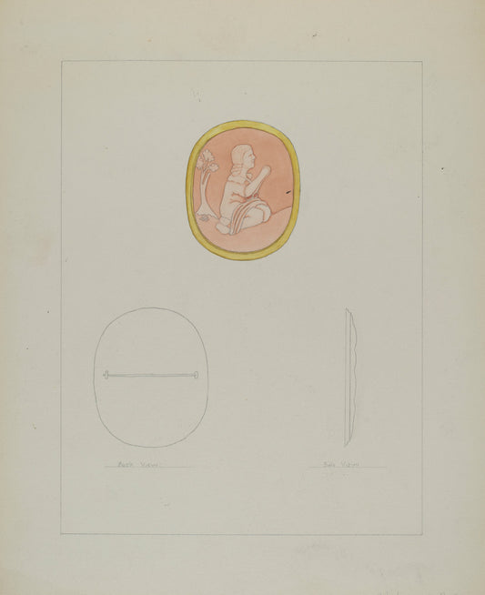 Cameo Brooch by Frederick Jackson (American, active c. 1935), 16X12"(A3)Poster Print