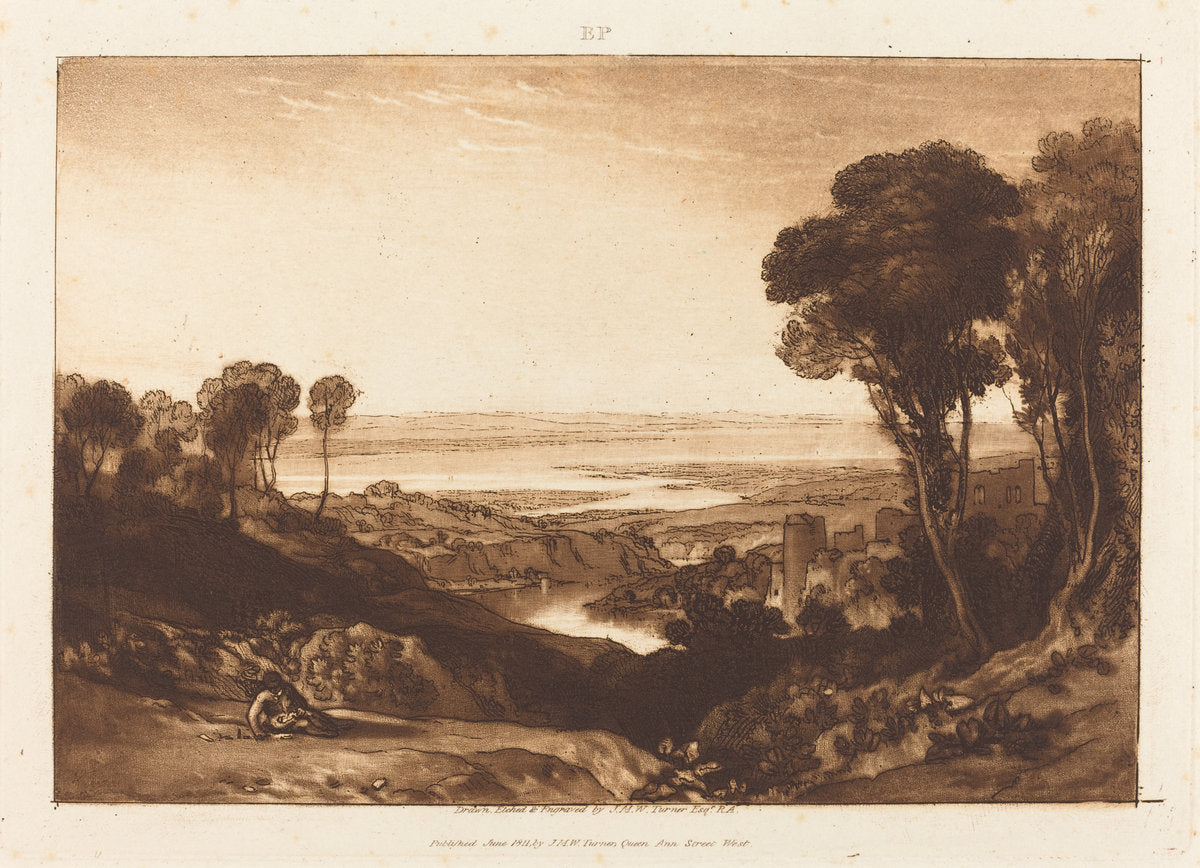 Junction of Severn and Wye by Joseph Mallord William Turner (British, 1775 - 1851), 16X12"(A3)Poster Print