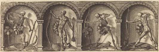 Les divers pourtraicts et figures VII by Master AD (French, active c. 1600), 16X12"(A3)Poster Print