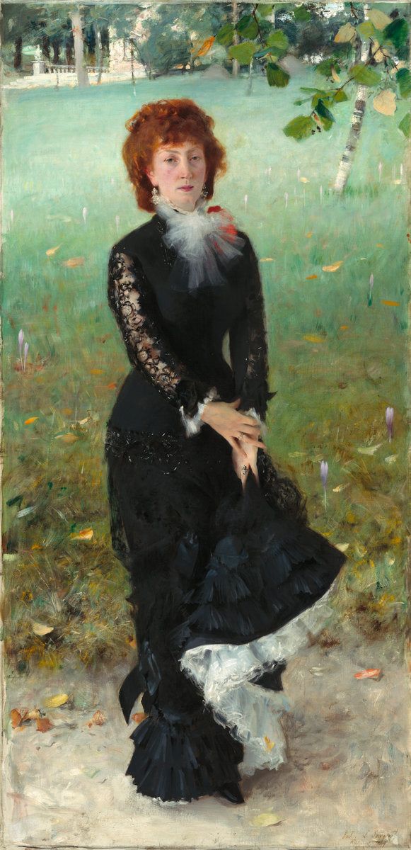 Marie Buloz Pailleron (Madame Édouard Pailleron) by John Singer Sargent (American, 1856 - 1925), 16X12"(A3)Poster Print