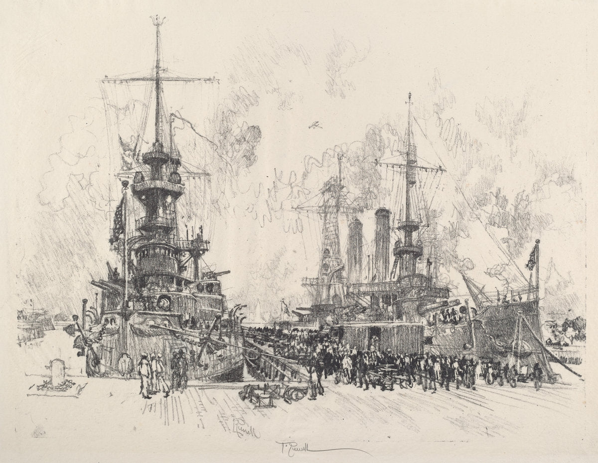 Ready for Service Again by Joseph Pennell (American, 1857 - 1926), 16X12"(A3)Poster Print