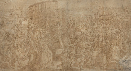 A Roman Triumph by Maarten de Vos (Flemish, 1532 - 1603), 16X12"(A3)Poster Print