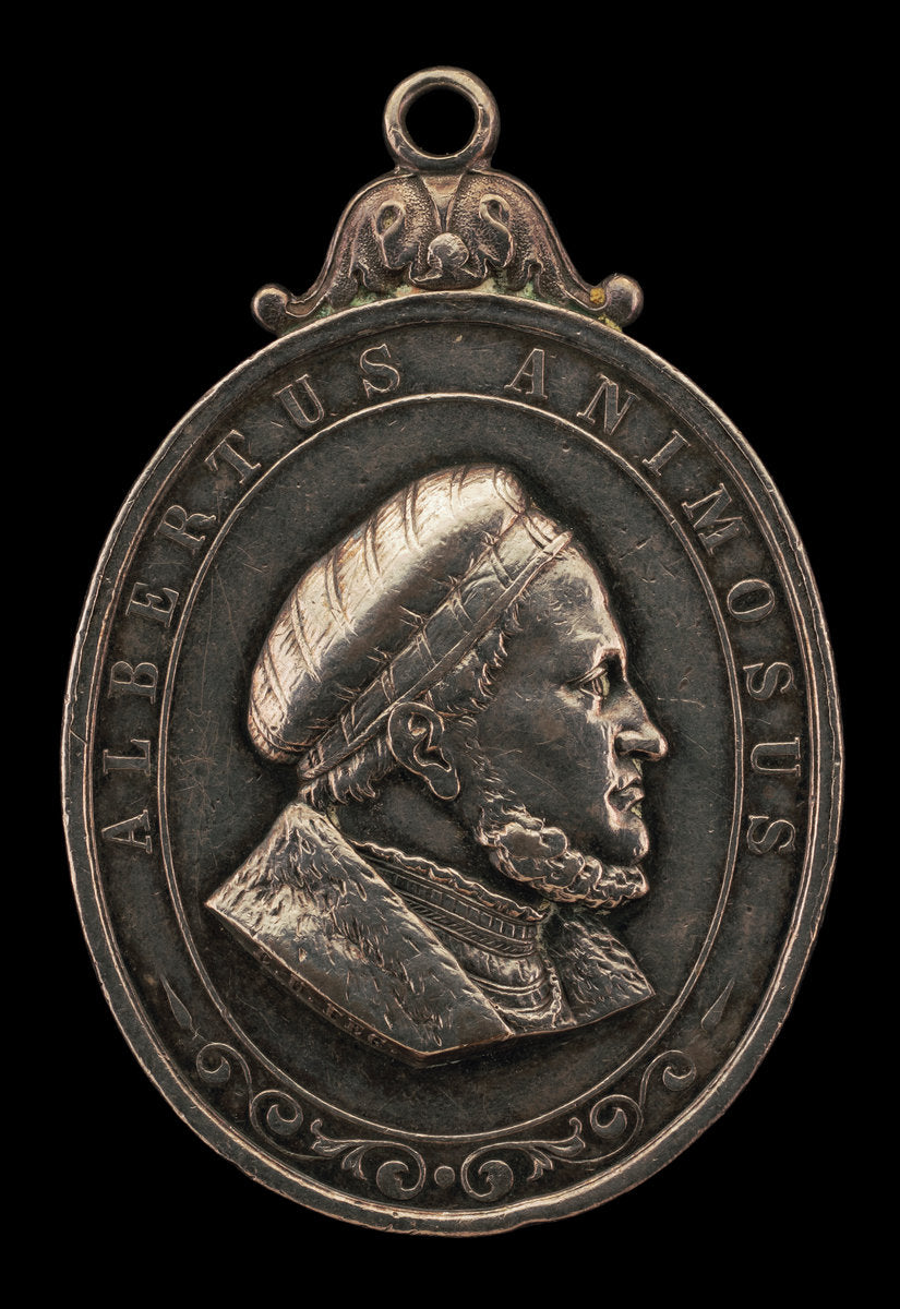 Albert III,  1443-1500, Duke of Saxony [obverse] by E. U. (German (?), active 18th or 19th century), 16X12"(A3)Poster Print