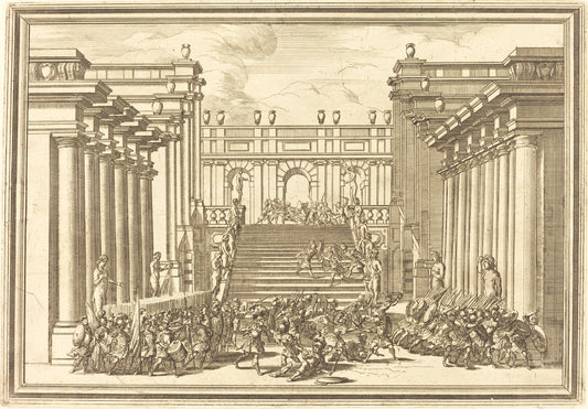 Il Greco in Troia: Plate 3 by Arnold von Westerhout (Flemish, 1651 - 1725), 16X12"(A3)Poster Print