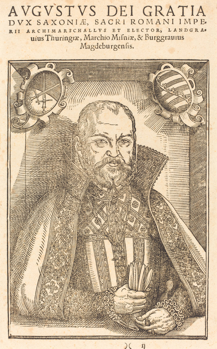 Augustus Hertzog zu Sachsen by Jakob Lucius the Elder (German, c. 1530 - 1597), 16X12"(A3)Poster Print