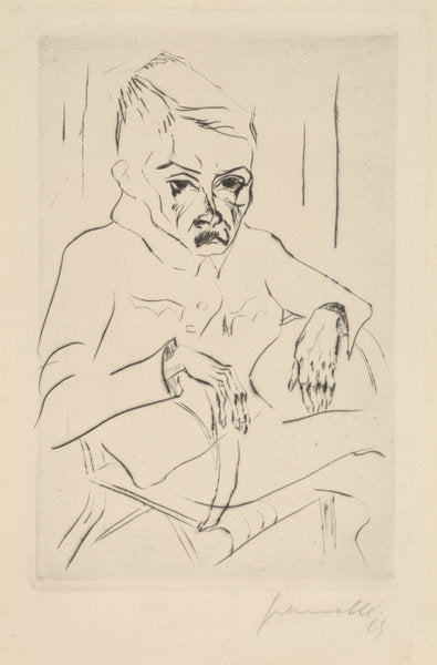 Tired Soldier I by Walter Gramatté (German, 1897 - 1929), 16X12"(A3)Poster Print