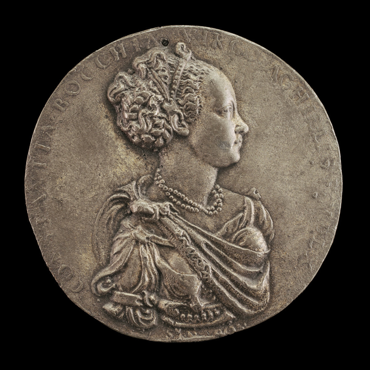 Costanza Bocchi,  died 1566, Wife of Gianfrancesco Malvezzi by Gian Antonio Signoretti (Emilian, active c. 1540  - 1602), 16X12"(A3)Poster Print