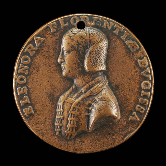 Eleonora de Toledo, died 1532, First Wife of Cosimo I de' Medici 1539 [obverse] by Domenico Poggini (Florentine, 1520 - 1590), 16X12"(A3)Poster Print