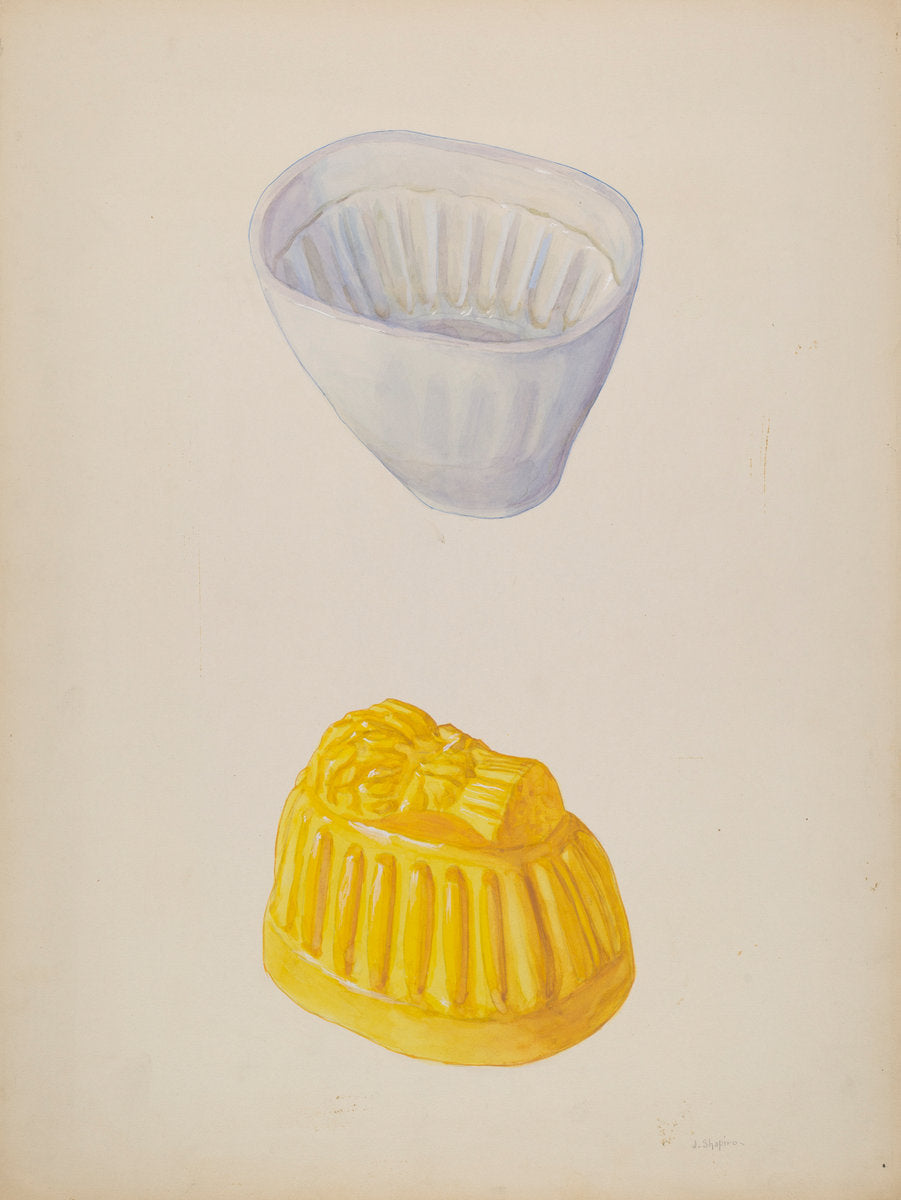 Pottery Molds by Joseph Shapiro (American, active c. 1935), 16X12"(A3)Poster Print