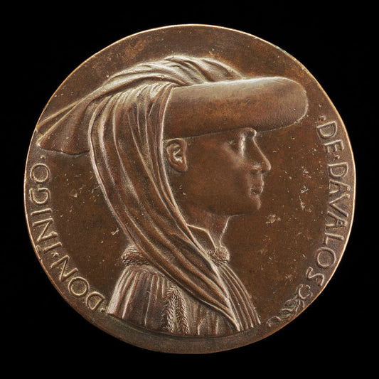 Don Iñigo d'Avalos, d. 1484, Grand Chamberlain of Naples 1449 [obverse] by Pisanello (Veronese, c. 1395 - 1455), 16X12"(A3)Poster Print